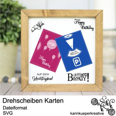 Plotterdatei Drehscheiben Karten