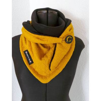 Schaltuch, Dreiecktuch, mit Knopf, Wickelschal, Tuch, Kuscheltuch, Wendeschal