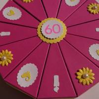 Geldgeschenk, Geschenk zum 60. Geburtstag, Geldgeschenkverpackung,  Geschenkschachtel zum Geburtstag,Geburtstagskind Bild 4
