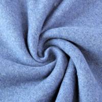 Baumwoll-Fleece, jeansblau-melange, 150 cm breit, Meterware, Preis pro 0,5 lfdm Bild 1