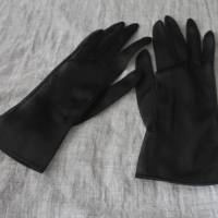feine schwarze Vintage Handschuhe Bild 4