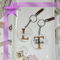 Schlüsselanhänger personalisiert aus Acryl / Namen / Brautjungfer / JGA Geschenk, Schlüsselring, Party Gastgeschenk Bild 2