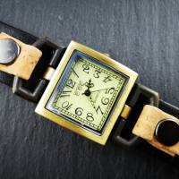 Armbanduhr, Leder trifft auf Kork, verschiedene Farben und Designs Bild 6