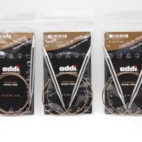 addi Rundstricknadel 8,0 / 9,0 / 10 mm - 80 cm nickelfreie Stricknadeln mit Messingspitzen und flexiblem Kunststoffseil Bild 1