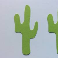 Stanzteile Kaktus, 6 Stück in hellgrün und grün, zum Kartenbasteln und Gestalten von Bildern Bild 4