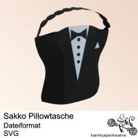 Plotterdatei Sakko Pillowtasche Bild 1