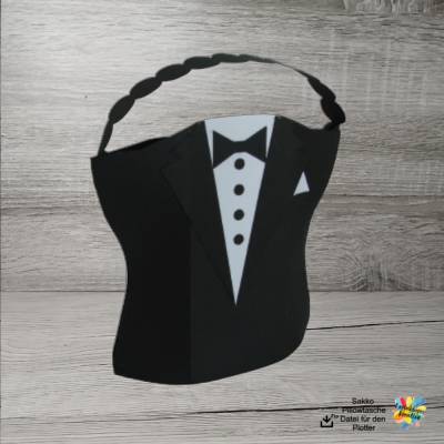 Plotterdatei Sakko Pillowtasche für die Hochzeit 