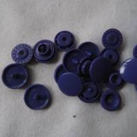 25 Druckknöpfe  in dunkelviolett lila dunkellila nähfrei snaps 12,4 mm T5  B49 Bild 2