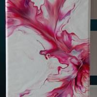 Fluid Art Painting "Pink Passion" 20 x 50 cm Bild 4