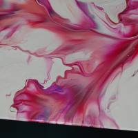 Fluid Art Painting "Pink Passion" 20 x 50 cm Bild 5
