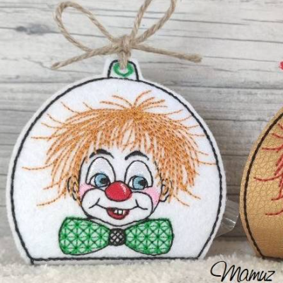 *  Clown ITH Stickdatei 13 x 18  *  Giveaway  für Karneval, Fasching, Fasnet