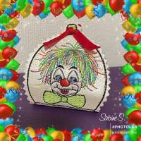 Clown ITH Stickdatei 13 x 18, Giveaway  für Karneval, Fasching, Fasnet, bitte Format auswählen Bild 9