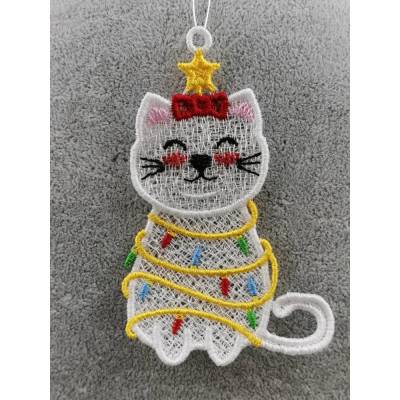 Anhänger Katze Lichterkette