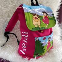 Kindergarten Rucksack Heidi (personalisierbar) - mit Wunschnamen Kinderrucksack - Tasche für Mädchen Bild 2