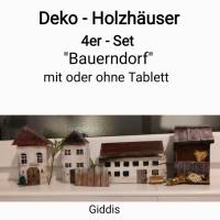 Deko-Holzhaus, "Bauerndorf" handbemalt Bild 2