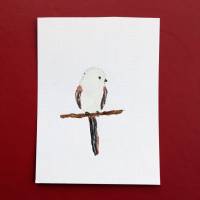 Postkarte Grußkarte Aquarell Vogel Bild 2
