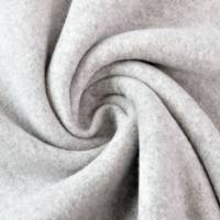 Baumwoll-Fleece, hellgrau-melange, 150 cm breit, Meterware, Preis pro 0,5 lfdm Bild 1