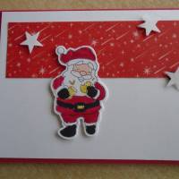 Geldgeschenk Gutschein  Wihnachtsmann Weihnachtsverpackung  Weihnachten Konzertkarte Rot Verpackung Bild 3