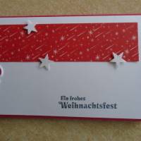 Geldgeschenk Gutschein  Wihnachtsmann Weihnachtsverpackung  Weihnachten Konzertkarte Rot Verpackung Bild 4
