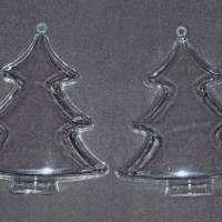 2-teilige Kunststoffform Tannenbaum Höhe 100 mm kristallklar Bild 2