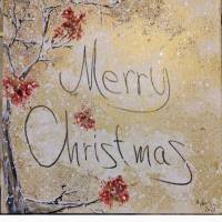 Acryl Gemälde "Christmas" handsigniert Bild 1
