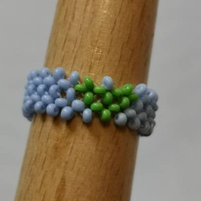 Perlenring Boho Schmuck Perlenschmuck