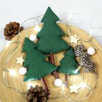 3er Set Tannenbäume zum Aufhängen ~ Weihnachtsdekoration | Tannenbaumschmuck Bild 1