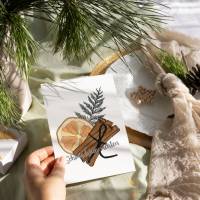 Schöne Weihnachten Karte zum ausdrucken, Weihnachtskarte Din A6, Download Datei Bild 2