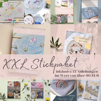 XXL Stickpaket mit 13 Dateien