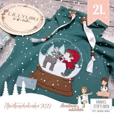 Let it snow Schneekugel - Doodlestickdatei (3 Größen)