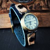 Armbanduhr, Leder trifft auf Kork, verschiedene Designs Bild 3