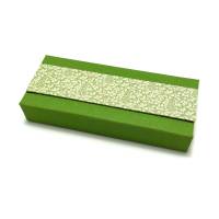 Stiftschachtel Stiftbox Griffelkasten grün Buchbindehandwerk von Pappelapier Bild 1
