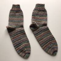 Wollsocken Größe 37, handgestrickt, gemustert, warme Socken für den Winter Bild 2