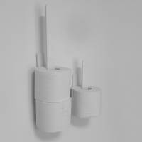 Vorratsrollen-Halter, weiß - für WC-Papier Bild 7