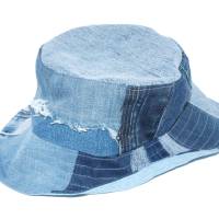 Jeans Bucket Hat upcycling Jeanshut Fischerhut unisex Bild 4