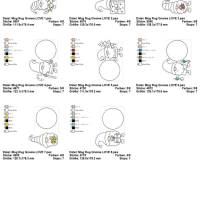 Digitale Stickserie Gnome LOVE Mug Rugs ITH 13x18 (5x7") Bild 2