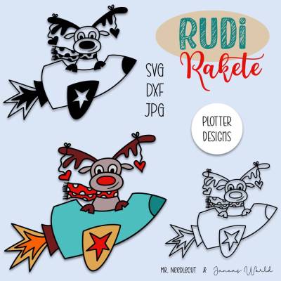 Plotterdatei Janeas World Rudi Rakete