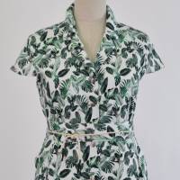 Damen Sommer Kleid | Grüne Blätter | Bild 1