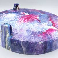 Würfelteller/Paschteller Acryl aus Holz und Filz - Ø ca. 34cm Einzelstück - Pink/Purple Bild 4