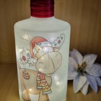 LED Flasche "Weihnachts Elch" Bild 3