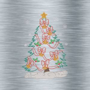 Stickdatei Weihnachtsbaum bunt - 13 x 18 cm Rahmen - weihnachtliche Stickmotive, digitale Stickdatei, Nadelmalerei Bild 2