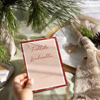 Fröhliche Weihnachten Karte für Gutschein bzw. Geschenkkarten zum ausdrucken, Din A6, Download Datei Bild 3