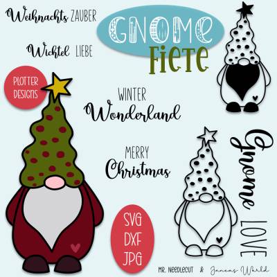 Plotterdatei Janeas World Gnome Fiete