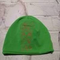 Mütze KU 37cm grün mit Plott Hase Bild 1