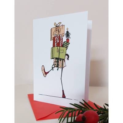 Merry Christmas - Weihnachtliche Klappkarte