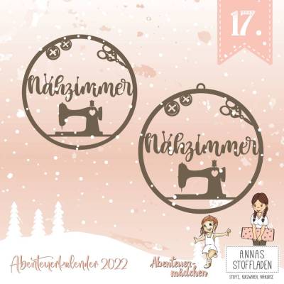 Kranz "Nähzimmer" Plotterdateien Laserdateien