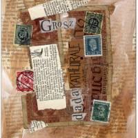 Klausewitz Original Collage auf Karton: Collage No.3: dada Kathedrale - 16 x 21 cm - UNIKAT Bild 2