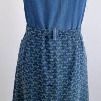 Damen Jeanskleid in Jeansblau/Hellblau Bild 3