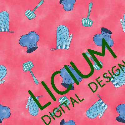 Endlosmuster für Stoffe - Patterndesign - Nahtlosmuster -digitale Datei -Kochmütze, Wender und Handschuh- Farbe 001  png