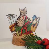 Unwrapping Assistant - Weihnachtliche Postkarte Bild 1